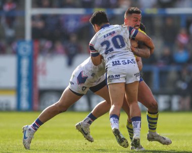 Warrington Wolves 'tan Paul Vaughan, 9 Mart 2025' te Warrington, İngiltere 'deki Halliwell Jones Stadyumu' nda oynanan Warrington Wolves vs Wakefield Trinity maçında yenilmiştir.