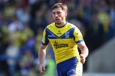 Warrington Wolves 'tan Jordy Crowther Betfred Süper Lig 4. Raundunda Warrington Wolves, Wakefield Trinity' ye karşı Halliwell Jones Stadyumu, Warrington, İngiltere, 9 Mart 2025