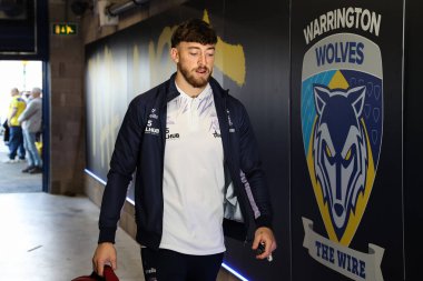 Warrington Wolves 'tan Matty Ashton, 9 Mart 2025' te Warrington, İngiltere 'deki Halliwell Jones Stadyumu' nda oynanan Warrington Wolves vs vs Wakefield Trinity maçında Betfred Süper Lig 4.