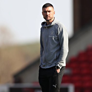 Blackpool F.C. 'den Richard O' Donnell. Sky Bet Ligi 1 maçından önce Barnsley, Blackpool 'a karşı Oakwell, Barnsley, İngiltere, 8 Mart 2025
