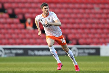 Barnsley F.C. 'den Joe Gauci. Sky Bet Ligi 1 maçında Barnsley, Blackpool 'a karşı Oakwell, Barnsley, İngiltere, 8 Mart 2025