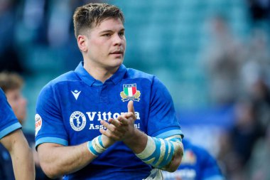 İtalya 'dan Manuel Zuliani, takımların 2025 Guinness maçı sonrasında İngiltere' ye karşı İtalya 'nın Twickenham Stadyumu' nda 9 Mart 2025 tarihinde oynanan maçın ardından yenilgiyi kabul etti.