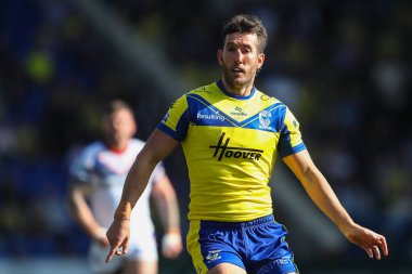 Warrington Wolves 'tan Stefan Ratchford Betfred Süper Lig 4. Raundunda Warrington Wolves, Wakefield Trinity' ye karşı Halliwell Jones Stadyumu, Warrington, İngiltere, 9 Mart 2025
