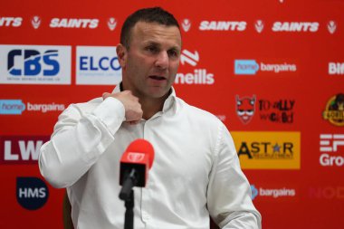 Willie Peters Hull KR 'ın baş antrenörü Betfred Süper Lig 4. raundda St Helens-Hull KR maçının ardından 7 Mart 2025' te St Wicked Stadyumu, St Helens, İngiltere