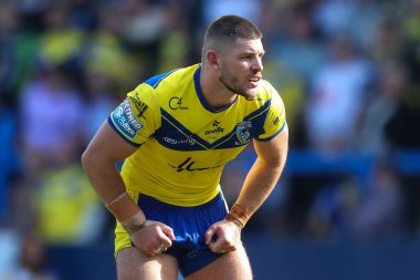 Warrington Wolves 'dan Danny Walker Betfred Süper Lig 4. Raundunda Warrington Wolves, Wakefield Trinity' ye karşı Halliwell Jones Stadyumu, Warrington, İngiltere, 9 Mart 2025