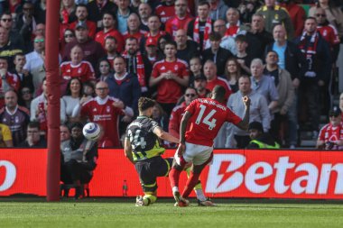 Nottingham Ormanı 'ndan Callum Hudson-Odoi Premier Lig maçında Nottingham Forest Manchester City' ye karşı 8 Mart 2025 'te Nottingham, İngiltere' de 1-0 berabere kaldı.