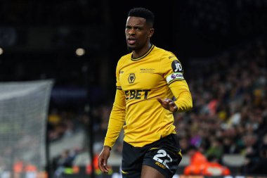 Wolverhampton Wanderers takımından Nlson Semedo, Wolverhampton Wanderers 'ın 8 Mart 2025' te Molineux, Wolverhampton 'da Everton' a karşı oynadığı Premier League maçında tepki gösterdi.
