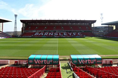 Oakwell 'in Sky Bet Ligi 1 maçından önceki genel görünümü Barnsley - Blackpool maçı Oakwell, Barnsley, İngiltere, 8 Mart 2025