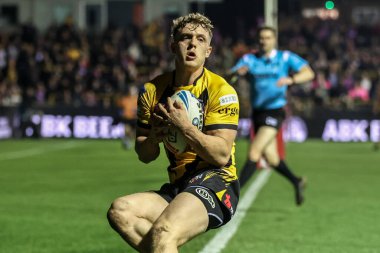 Castleford Tigers 'dan Fletcher Rooney, 7 Mart 202' de oynanan Betfred Süper Lig karşılaşmasında Castleford Tigers - Salford Red Devils - The Mend-A-Hose Jungle, Castleford, İngiltere