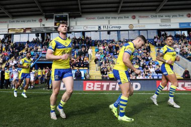 Warrington Wolves 'tan Alfie Johnson Betfred Süper Lig 4. Raundunda Warrington Wolves, Wakefield Trinity' ye karşı Halliwell Jones Stadyumu, Warrington, İngiltere, 9 Mart 2025