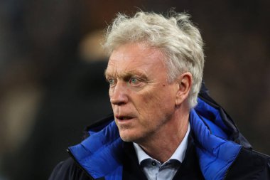 Premier Lig maçında Everton 'ın teknik direktörü David Moyes Wolverhampton Everton' a karşı Molineux, Wolverhampton, Birleşik Krallık, 8 Mart 2025