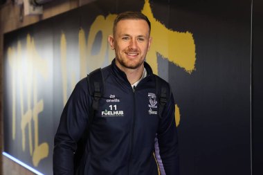 Warrington Wolves 'tan Ben Currie, 9 Mart 2025' te Warrington, İngiltere 'deki Halliwell Jones Stadyumu' nda oynanan Warrington Wolves vs vs Wakefield Trinity maçında Betfred Süper Lig 4.