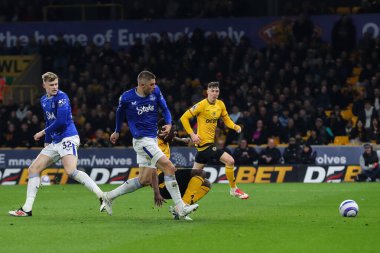 Wolverhampton Wanderers 'dan Marshall Munetsi Premier League maçında Wolverhampton Everton' a karşı Molineux, Wolverhampton, Birleşik Krallık, 8 Mart 2025 'te 1-1' lik skorla gol attı.