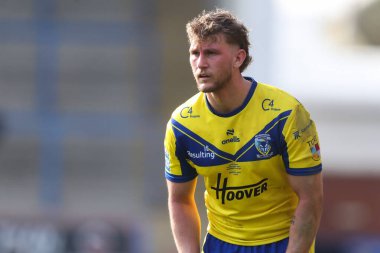 Warrington Wolves 'tan Alfie Johnson Betfred Süper Lig 4. Raundunda Warrington Wolves, Wakefield Trinity' ye karşı Halliwell Jones Stadyumu, Warrington, İngiltere, 9 Mart 2025
