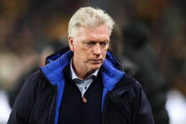 Premier Lig maçında Everton 'ın teknik direktörü David Moyes Wolverhampton Everton' a karşı Molineux, Wolverhampton, Birleşik Krallık, 8 Mart 2025