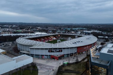 St Helens Stadyumu 'nun havadan görünüşü, Betfred Süper Lig 4. raundu öncesinde St Helens vs Hull KR ile Wicked Stadyumu, St Helens, Birleşik Krallık, 7 Mart 2025