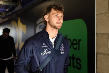 Warrington Wolves 'tan Alfie Johnson, 9 Mart 2025' te Warrington, İngiltere 'deki Halliwell Jones Stadyumu' nda oynanan Warrington Wolves vs vs Wakefield Trinity maçında Betfred Süper Lig 4.