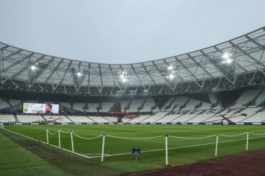 Premier League maçında Londra Stadyumu, West Ham United 'ın Newcastle United' a karşı oynadığı 10 Mart 2025 'te Londra Stadyumu' nun genel bir görüntüsü.