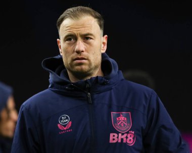 Burnley 'den Ashley Barnes, 11 Mart 2025' te Burnley ile West Bromwich Albion arasındaki Sky Bet Şampiyonası öncesinde stadyuma geldi.