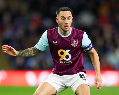 Burnley takımından Josh Brownhill 11 Mart 202 'de Burnley-West Bromwich Albion maçında Turf Moor, Burnley, İngiltere' de karşılaştı.