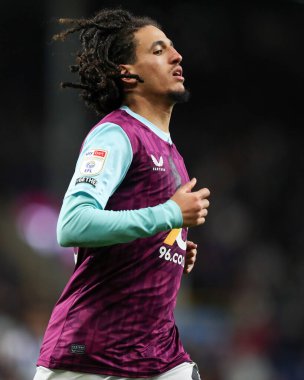 Burnley takımından Hannibal Mejbri 11 Mart 202 'de Burnley, Burnley' e karşı Turf Moor, Burnley, İngiltere 'de oynanan maçta
