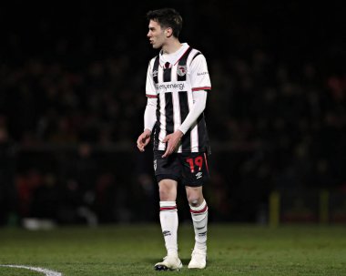 Grimsby Town 'dan Gza Dvid Turi 11 Mart 2025' te Blundell Park, Cleethorpes 'ta Grimsby Town' a karşı Notts County maçında