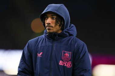 Burnley 'den Luca Koleosho, 11 Mart 202' de Burnley-West Bromwich Albion maçı öncesinde stadyuma geldi.