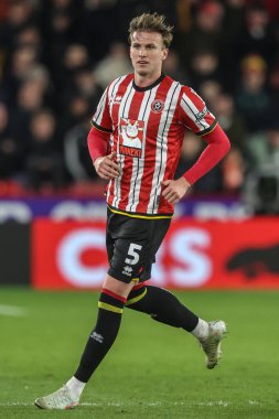Sheffield United 'tan Rob Holding 11 Mart 2025' te Bramall Lane, Sheffield, İngiltere 'de Sheffield United - Bristol City maçında