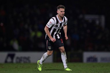 Grimsby Town 'dan Danny Rose 11 Mart 2025' te Blundell Park, Cleethorpes 'ta Grimsby Town' a karşı Notts County maçında