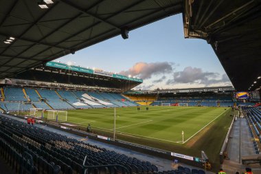 Elland Road 'un, 12 Mart 2025' te Leeds Road, Leeds, İngiltere 'de Leeds United' a karşı oynanan Sky Bet Şampiyonası öncesinde genel bir görüntüsü.