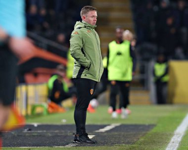 Hull City Sky Bet Şampiyonası 'nda James Oliver-Pearce' ın asistanı Hull City, Oxford United 'a karşı MKM Stadyumu, Hull, İngiltere, 12 Mart 2025
