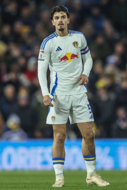 Leeds United takımından Pascal Struijk, Leeds Road, Leeds, İngiltere 'de Leeds United' a karşı 12 Mart 2025 'te oynanan Sky Bet Şampiyonası maçında