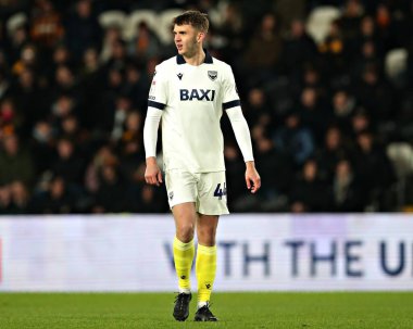Oxford United takımından Stanley Mills 12 Mart 2025 'te Hull City, Oxford United maçında MKM Stadyumu' nda karşı karşıya geldi.