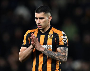 Hull City 'den Gustavo Puerta, Hull City, Oxford United maçında 12 Mart 2025' te MKM Stadyumu 'nda karşı karşıya geldi.