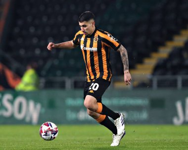 Hull City 'den Gustavo Puerta, Hull City, Oxford United maçında 12 Mart 2025' te MKM Stadyumu 'nda karşı karşıya geldi.