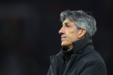 UEFA Avrupa Ligi 'nden sonra Real Sociedad' ın Imanol Alguasil Müdürü Son 16 maç Manchester United ile Real Sociedad Old Trafford, Manchester, Birleşik Krallık 'ta, 13 Mart 2025