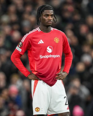 Manchester Cenneti UEFA Avrupa Ligi 'nde Son 16 maç Manchester United' ın Real Sociedad 'a karşı Old Trafford, Manchester, Birleşik Krallık' ta, 13 Mart 2025