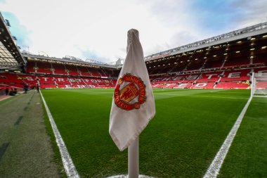 UEFA Avrupa Ligi sırasında Old Trafford 'un genel görünümü Son 16 maç Manchester United' ın Old Trafford, Manchester, Birleşik Krallık 'ta Real Sociedad' a karşı 13 Mart 2025