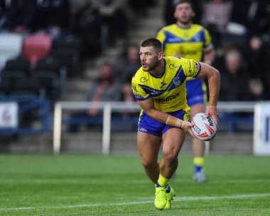 Warrington Wolves 'dan Danny Walker, 15 Mart 2025' te İngiltere 'nin Widnes şehrinde oynanan Betfred Challenge Cup maçında Widnes Vikings, Warrington Wolves' a karşı.