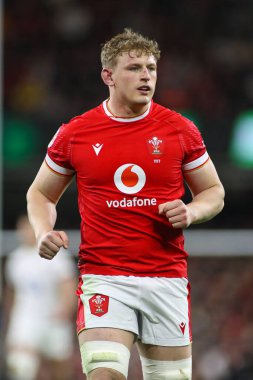 Galler 'den Jack Morgan 2025 Guinness 6 Milletler İngiltere' ye karşı Principality Stadyumu, Cardiff, Birleşik Krallık, 15 Mart 2025