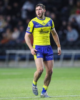 Warrington Wolves 'tan Adam Holroyd Betfred Challenge Cup maçı sırasında Widnes Vikings' e karşı Warrington Wolves, DCBL Stadyumu, Widnes, İngiltere, 15 Mart 2025