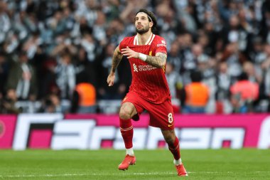 Liverpool Liverpool 'dan Dominik Szoboszlai 16 Mart 2025' te Wembley Stadyumu 'nda Liverpool-Newcastle United maçında