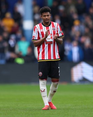 Sheffield United takımından Rhian Brewster, Sheffield United 'a karşı 16 Mart 2025' te Sheffield Wednesday, Hillsborough, Sheffield United maçında