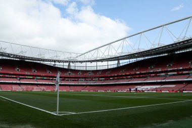 16 Mart 2025 'te Emirates Stadyumu' nda oynanan Premier League karşılaşması öncesinde Emirates Stadyumu 'nun genel bir görüntüsü Arsenal' e karşı Chelsea