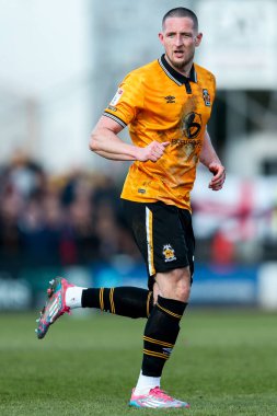 Cambridge United takımından Ryan Loft, 15 Mart 2025 'te Cledara Abbey Stadyumu' nda oynanan Cambridge United-Peterborough maçında sahaya çıktı.