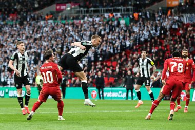 Newcastle United takımından Dan Burn, 16 Mart 2025 'te Wembley Stadyumu' nda oynanan Carabao Kupası final maçında 0-1 berabere kaldı.