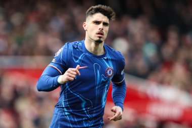 Chelsea 'den Pedro Neto Premier League maçı sırasında Arsenal Chelsea' ye karşı Emirates Stadyumu, Londra, İngiltere, 16 Mart 2025
