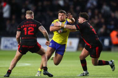 Warrington Wolves 'tan Joe Philbin, 15 Mart 2025' te İngiltere 'nin Widnes şehrindeki DCBL Stadyumu' nda oynanan Betfred Challenge Cup maçında yenildi.