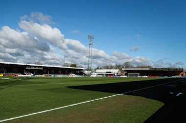 Cledara Abbey Stadyumu Sky Bet Ligi 1 maçının genel görünümü Cambridge United ile Peterborough United arasında Cledara Abbey Stadyumu, Cambridge, Birleşik Krallık, 15 Mart 20255