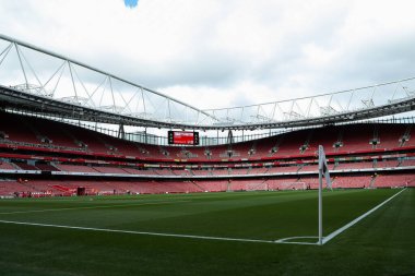 16 Mart 2025 'te Emirates Stadyumu' nda oynanan Premier League karşılaşması öncesinde Emirates Stadyumu 'nun genel bir görüntüsü Arsenal' e karşı Chelsea